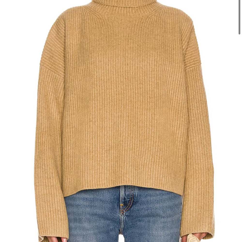 Camel Wool Toteme Turtleneck Sweater
